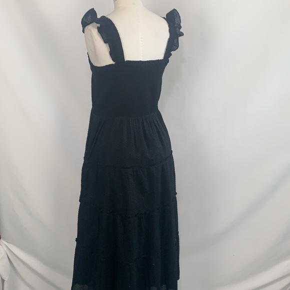 J Crew black dotted peasant dress - Picture 7 of 8